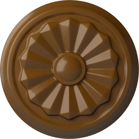 Ekena Millwork Olivia Ceiling Medallion (Fits Canopies up to 2 1/8"), Hand-Painted Smokey Topaz, 7 7/8"OD x 1 1/8"P CM07OLSTF
